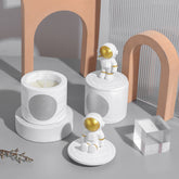 Space Astronaut Scented Candle Gift Set – Aromatherapy Diffuser with Plaster Figurine for Home, Hotel, Office – Room Decor, Thank You Gift, Housewarming Box