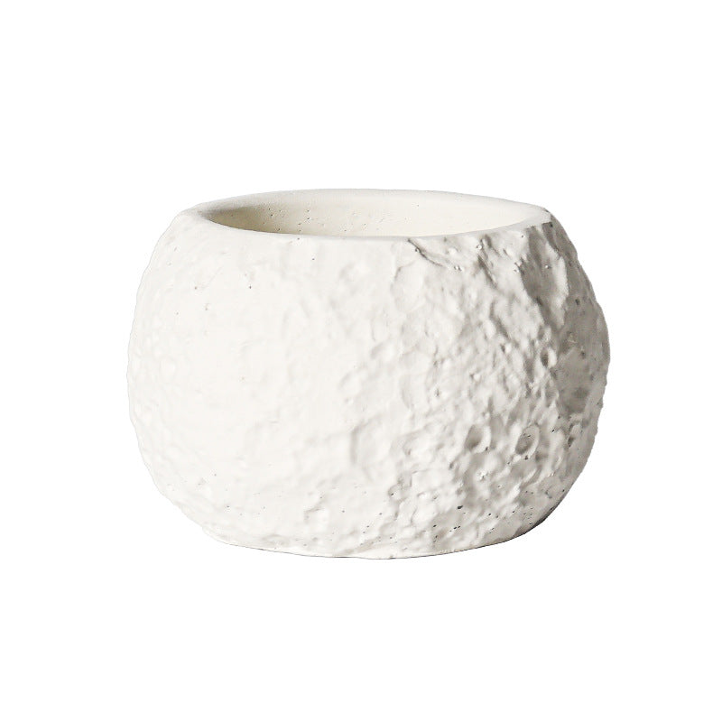 Planet Terrain Scented Candle – Handmade Soy Wax in Textured Ceramic Cup | Earthy Planetary Candle for Home Decor & Gifting